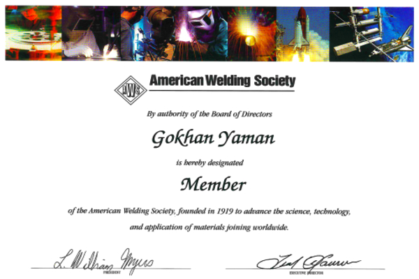 American Welding Society- Membership